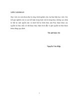 đánh giá thực trạng công tác quản lý nhà nước về chất lượng các công trình thủy lợi trên địa bàn tỉnh nghệ an 