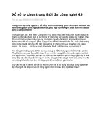 Xổ số tự chọn trong thời đại công nghệ 4 .0