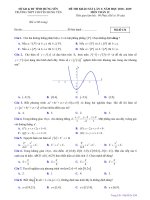 toanmath com   đề thi khảo sát toán 12 lần 3 năm 2018 – 2019 trường THPT chuyên hưng yên 