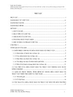 đánh giá hiện trạng quản lý bao bì của các hóa chất bảo vệ thực vật sau khi sử dụng tại huyện cần giuộc tỉnh long an 