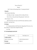 Giáo án Tiếng Việt 3 tuần 19 bài: Tập đọc  Báo cáo kết quả tháng thi đua Noi gương chú bộ đội