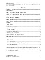 Đánh giá hiện trạng và đề xuất giải pháp giảm thiểu ô nhiễm môi trường nước mặt kênh thầy cai – sông cần giuộc 