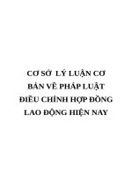 CƠ sở  lý LUẬN cơ bản về PHÁP LUẬT điều CHỈNH hợp ĐỒNG LAO ĐỘNG HIỆN NAY