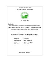 Ứng dụng công nghệ tin học và phương pháp GNSS thực hiện công tác đo vẽ, chỉnh lý bản đồ địa chính, xã thượng hà   huyện bảo yên – tỉnh lào cai 