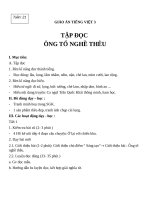 Giáo án Tiếng Việt 3 tuần 21 bài: Tập đọc  Ông tổ nghề thêu