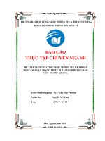 ỨNG DỤNG CÔNG NGHỆ THÔNG TIN VÀO HOẠT ĐỘNG QUẢN LÝ TRANG THIẾT BỊ TẠI UBND THỊ TRẤN TÂN YÊN, TỈNH TUYÊN QUANG.