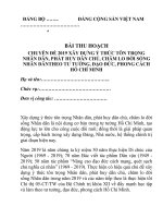 Bài thu hoạch chuyên đề 2019  học tập tư tưởng, đạo đức, phong cách hồ chí minh 2019