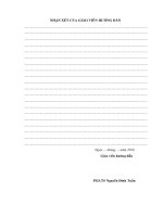 Đánh giá hiện trạng xử lý nước thải của một số nhà máy chế biến mủ cao su trên địa bàn huyện dầu tiếng và đề xuất các giải pháp cải thiện 