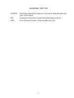 phân tích và dự báo biến động sử dụng đất trên địa bàn huyện châu thành, tỉnh đồng tháp ứng dụng chuỗi markov 