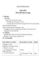 Giáo án Tiếng Việt 3 tuần 20 bài: Tập viết  Ôn chữ hoa: N (tiếp theo)