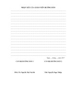 Đánh giá hiện trạng và dự báo nhu cầu khai thác sử dụng nước mặt tỉnh phú yên năm 2020 định hướng 2030 
