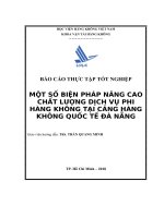 một số biện pháp nâng cao chất lượng dịch vụ phi hàng không tại cảng hàng không quốc tế đà nẵng 