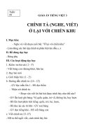 Giáo án Tiếng Việt 3 tuần 20 bài: Chính tả  Nghe  viết: Ở lại với chiến khu, phân biệt s, x; uôt, uôc