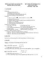 De cuong on tap toan 9 hoc ki 2 (2018 2019)