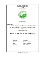 Đánh giá thực trạng công tác quản lý nhà nước về môi trường tại huyện hoàng su phì, tỉnh hà giang giai đoạn 2015   2017 