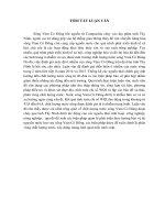 đánh giá hiện trạng và đề xuất biện pháp bảo vệ chất lượng nước mặt sông vàm cỏ đông tỉnh tây ninh 