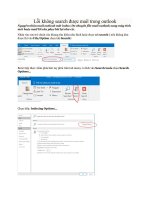 Lỗi không search được mail trong outlook