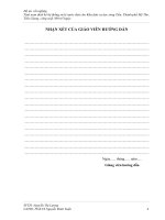 tính toán thiết kế hệ thống xử lý nước thải sinh hoạt khu dân cư dọc sông tiền, thành phố mỹ tho, tiền giang, công suất 300 m3 ngày 