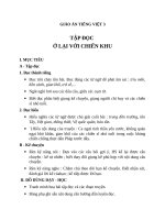 Giáo án Tiếng Việt 3 tuần 20 bài: Tập đọc  Ở lại với chiến khu