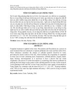 nghiên cứu và đánh giá hiệu quả sử dụng phèn nhôm và pac với nồng độ phèn dưới 15% để xử lý nước sông vũng liêm cấp nước sinh hoạt cho hộ dân xã trung thành tây 
