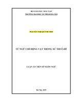 Từ ngữ chỉ động vật trong sử thi ê đê