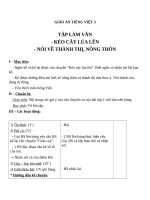 Giáo án Tiếng Việt 3 tuần 16 bài: Tập làm văn  Nghe  kể: Kéo cây lúa lên, nói về thành thị, nông thôn