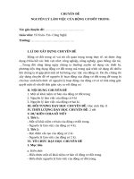 NGUYÊN LÝ LÀM VIỆC CỦA ĐỘNG CƠ ĐỐT TRONG