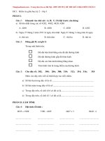 Bộ đề thi giữa HK2 môn toán lớp 3 