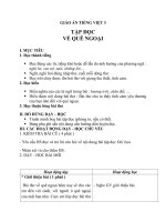 Giáo án Tiếng Việt 3 tuần 16 bài: Tập đọc  Về quê ngoại