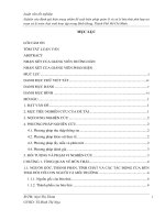 Nghiên cứu đánh giá hiện trạng nhằm đề xuất biện pháp quản lý và xử lý bùn thải phù hợp tại trạm xử lý nước thải sinh hoạt tập trung bình hưng, thành phố hồ chí minh  