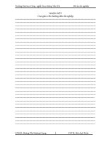 đồ án thiết kế môn học với nhiệm vụ tham gia thiết kế một đoạn tuyến  nằm trong tỉnh Khánh Hoà