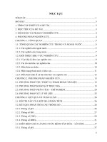 đánh giá diễn biến hiện trạng môi trường nước kênh tân hóa – lò gốm, hồ chí minh 