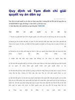 Quy định về tạm đình chỉ giải quyết vụ án dân sự