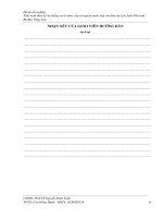 tính toán thiết kế hệ thống xử lý nước cấp từ nguồn nước mặt cho khu du lịch suối nhỏ tỉnh bà rịa vũng tàu 