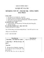 Giáo án Tiếng Việt 3 tuần 16 bài: Luyện từ và câu  Mở rộng vốn từ: Thành thị  nông thôn, dấu phẩy