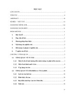 nghiên cứu đánh giá ảnh hưởng của tỉ lệ và thành phần dinh dưỡng lên hiệu quả xử lý nitơ, photpho của tảo chlorella   ứng dụng trong xử lý nước thải 
