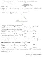 toanmath com   đề thi HSG toán 12 cấp trường năm 2018 – 2019 trường thuận thành 2 – bắc ninh 