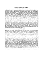 thiết kế hệ thống xử lý nước thải thủy sản của nhà máy chế biến thủy sản công ty cổ phần đồ hộp tấn phát 4500 tấn sản phẩm năm 