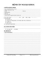 BỆNH án NGOẠI KHOA 