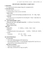 Lý thuyết và bài tập về photpho và hợp chất của photpho  Hóa học 11