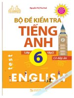 Bộ đề kiểm tra tiếng anh 6   tập 2 (nguyễn thị thu huế) 
