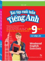 Bài tập cuối tuần tiếng anh 9   tập 1 (đại lợi) 