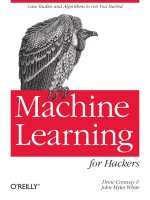 Machine learning for hackers  case studies and algorithms to get you started conway  white 2012 02 25 