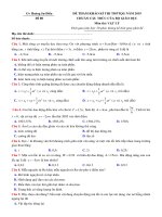 Đề thi thử THPT QG 2019   vật lý   gv hoàng sư điểu   đề 08   có lời giải