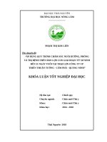 Áp dụng quy trình chăm sóc nuôi dưỡng, phòng và trị bệnh trên đàn lợn con giai đoạn từ sơ sinh đến 21 ngày tuổi tại trại lợn công ty CP thiên thuận tường   cẩm phả   quảng ninh 
