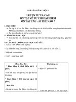 Giáo án Tiếng Việt 3 tuần 14 bài: Luyện từ và câu  Ôn tập về các từ chỉ đặc điểm, ôn tập câu, Ai như thế nào?