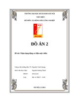 Đồ án nhận dạng động cơ điện một chiều