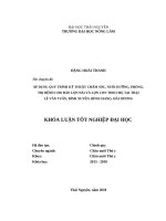 Áp dụng quy trình kỹ thuật chăm sóc, nuôi dưỡng và phòng, trị bệnh cho đàn lợn nuôi tại trại lê văn tuấn, bình xuyên   bình giang   hải dương 