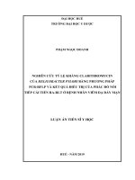Nghiên cứu tỷ lệ kháng clarithromycin của H. pylori bằng phương pháp PCRRFLP và kết quả điều trị của phác đồ nối tiếp cải tiến RA RLT ở bệnh nhân viêm dạ dày mạn (Luận án tiến sĩ)