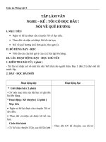 Giáo án Tiếng Việt 3 tuần 11 bài: Tập làm văn  Nghe  kể: Tôi có đọc đâu, nói về quê hương